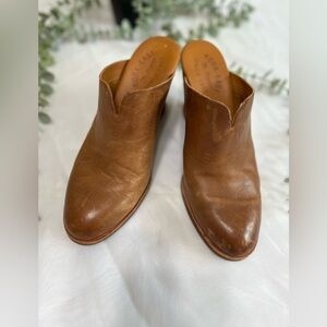 Kork-Ease Tan Leather Wedge Shoes